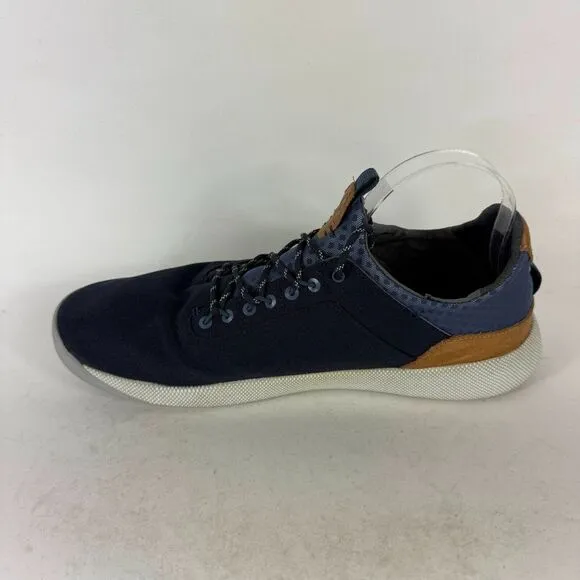 Olukai Nanea Li Running Sneakers Men 11.5 Blue Canvas Lace-Up Low Top 10485-TFVI