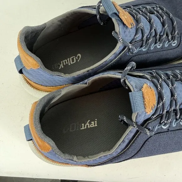 Olukai Nanea Li Running Sneakers Men 11.5 Blue Canvas Lace-Up Low Top 10485-TFVI