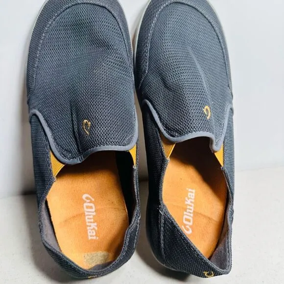OluKai Nohea 10188-4242 Mesh Men's Size 10 Casual Slip On Casual Shoes Loafers