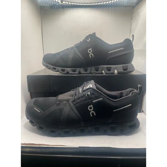 On All Black Cloud 5 Waterproof Mens Athletic Shoes 59.98842 Size USM 11