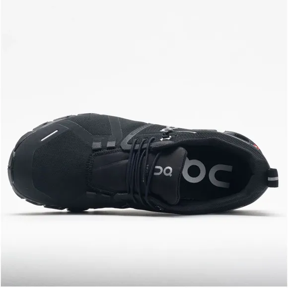 ON CLOUD 5 waterproof all black Running shoes  men size  9 gently used