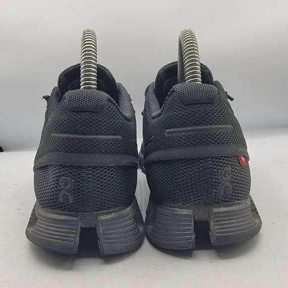 On Cloud 5 Womens 8 Triple Black Running Athletic Runners Sneaker Shoes Casual