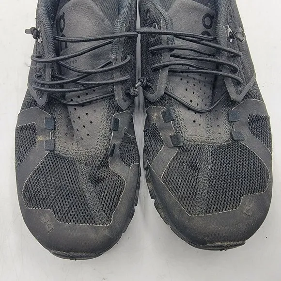 On Cloud 5 Womens 8 Triple Black Running Athletic Runners Sneaker Shoes Casual