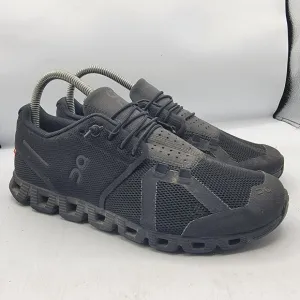 On Cloud 5 Womens 8 Triple Black Running Athletic Runners Sneaker Shoes Casual