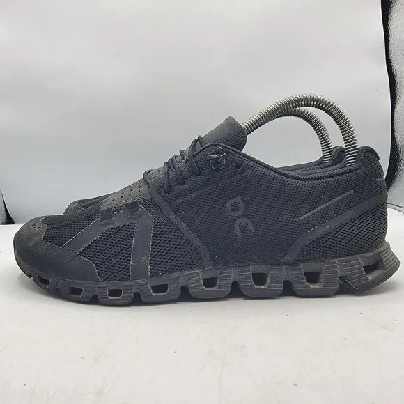 On Cloud 5 Womens 8 Triple Black Running Athletic Runners Sneaker Shoes Casual