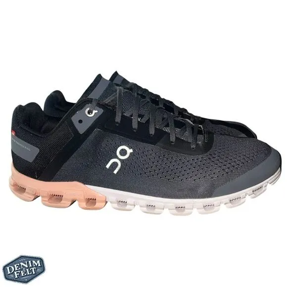 On Cloud Cloudflow Running Shoes in Rock Rose/Pink/Black Athletic Sneakers!!