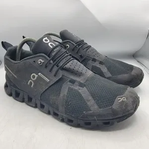 On Cloud Swiss Engineering Mens 8.5 Waterproof Black Running Shoes Sneakers