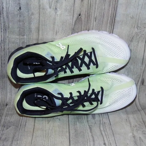 ON Cloudflow Meadow Green/White Sneakers Mens Size 12