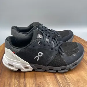 On Cloudflyer 4 Shoes Womens 9.5 Black White Running Comfort Walking Trainers