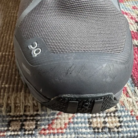 On Cloudrock Trek Waterproof Gray Black Shoes with CloudTec Technology