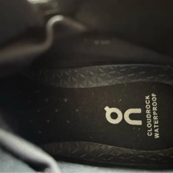 On Cloudrock Trek Waterproof Gray Black Shoes with CloudTec Technology
