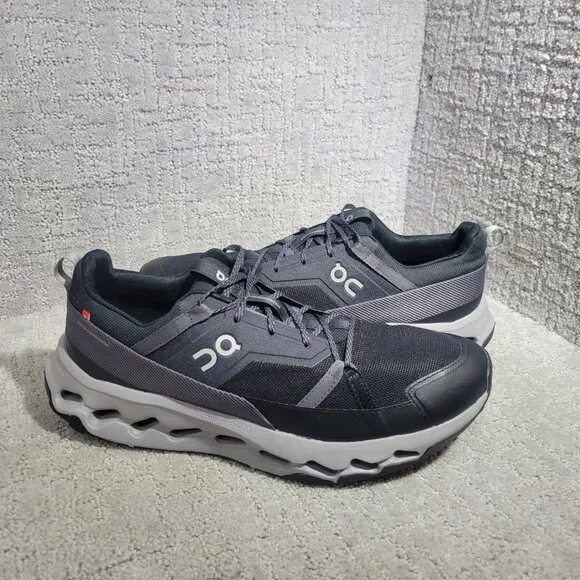On Running Cloudhorizon Mens Size 13 Black Alloy Textile Synthetic Sneaker Shoes