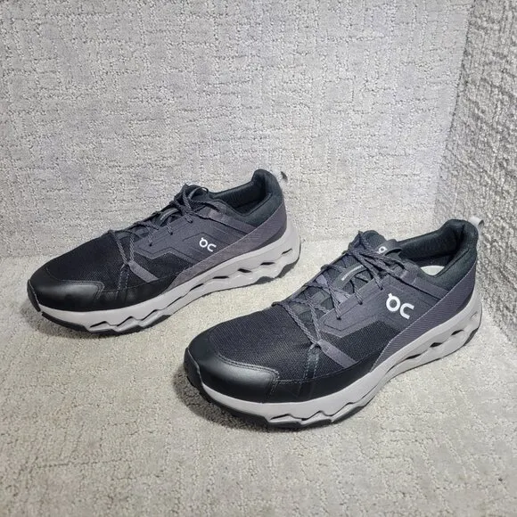 On Running Cloudhorizon Mens Size 13 Black Alloy Textile Synthetic Sneaker Shoes