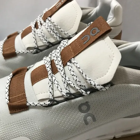 👟O.N Running Cloudnova Women Shoes White Pearl