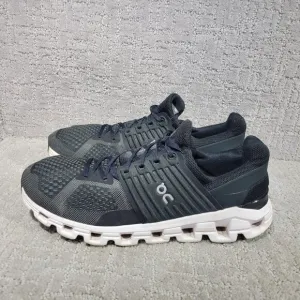 On Running Cloudswift 41.99585 Mens Size US 11.5 Black Rock White Sneaker Shoes