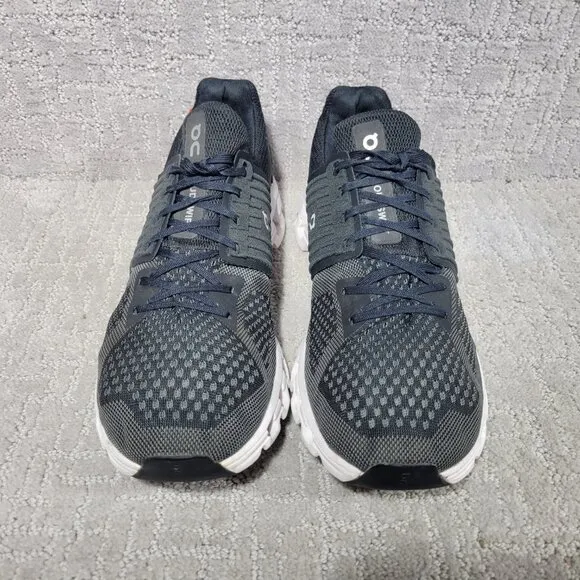 On Running Cloudswift 41.99585 Mens Size US 11.5 Black Rock White Sneaker Shoes