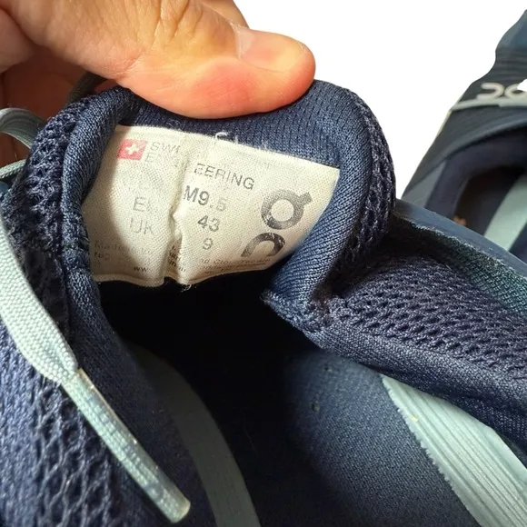On Running Cloudswift Men's Trainers Navy Casual Lace-Up Running Shoes Size 9.5