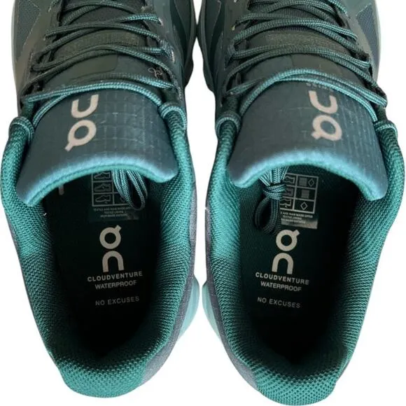 ON RUNNING Cloudventure Waterproof 2 Juniper Sea Trail Running Shoes, US7