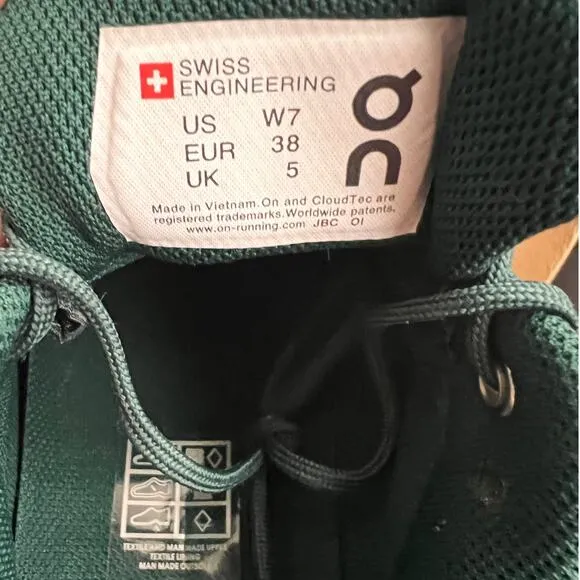 ON RUNNING Cloudventure Waterproof 2 Juniper Sea Trail Running Shoes, US7