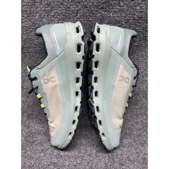 ON RUNNING Cloudvista 'Chalk Moss' Waterproof Running Shoes Size 10