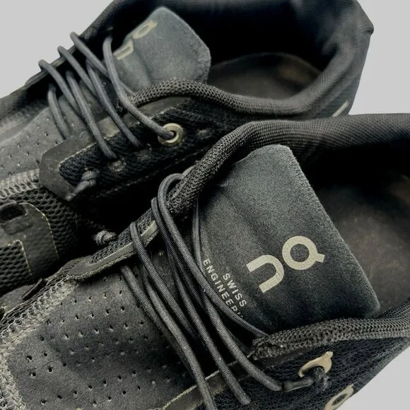 On Running On Cloud 5 Men’s 7 Shoes All Black Running Walking Sneaker Athletic