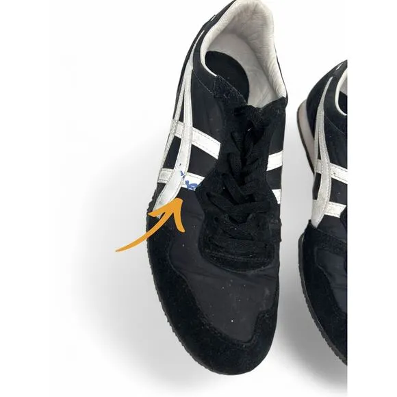 Onitsuka Tiger 11.5 Serrano Shoes Retro Suede Track Sneaker Sports Asics Black