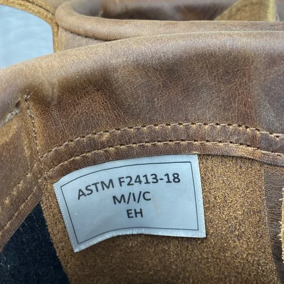 Origin USA The Origin Work Boot 8 inch Big Lug Whiskey Brown Leather Mens 11.5 D
