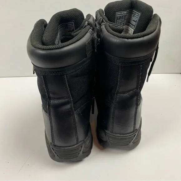 Original SWAT Black Side Zip Boots 8” shaft size 7 227281 Safety Tactical Work