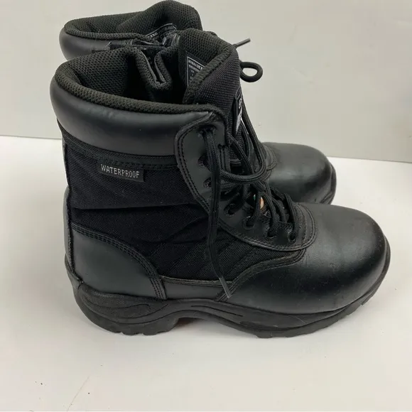 Original SWAT Black Side Zip Boots 8” shaft size 7 227281 Safety Tactical Work