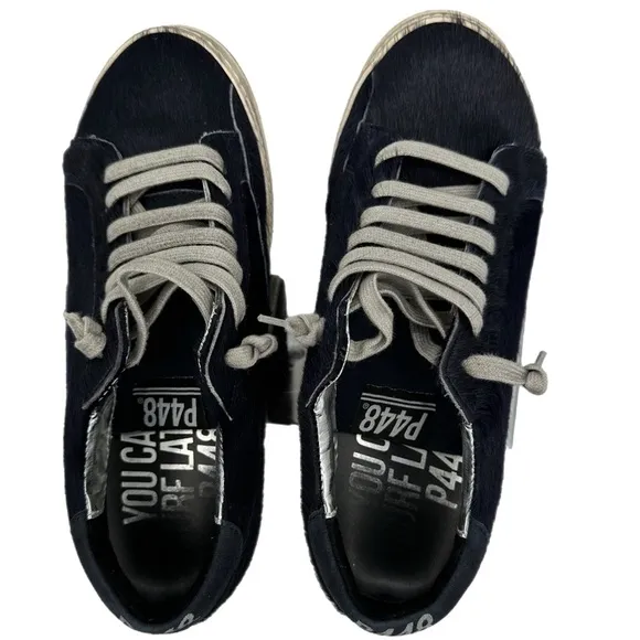 P448 Horsehair Distressed Sneakers 39EU/9US