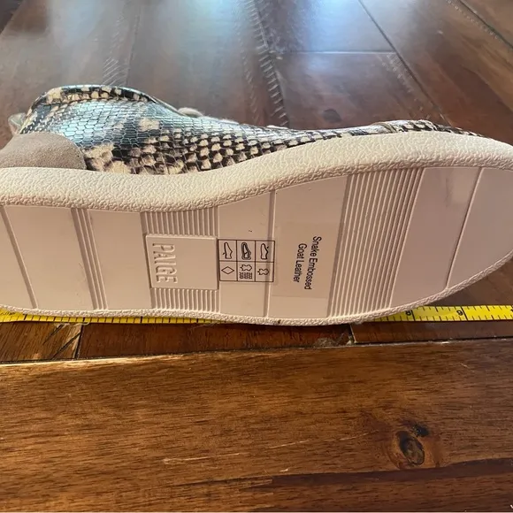 PAIGE Leather Trainers