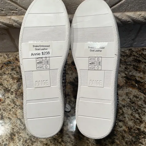 PAIGE Leather Trainers