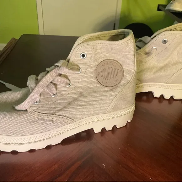 Palladium Ankle Boots in Beige. Almost new, gently Worn.Size 9.5