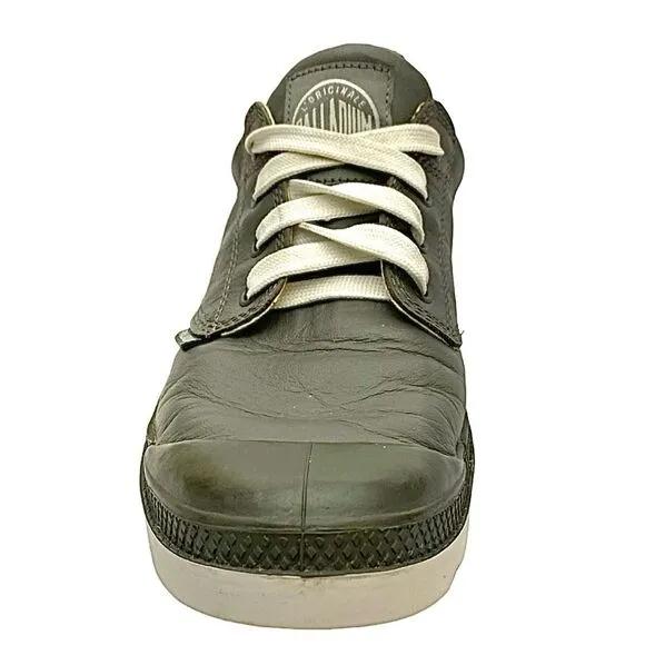 Palladium Pampa Casual Lace Up Men’s Gray Leather Size 11 Medium Pre-Owned