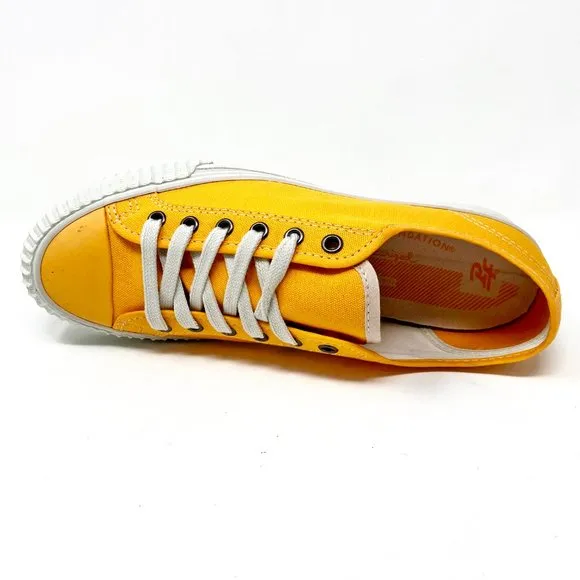 PF Flyers Center Lo Riess Orange White Mens Casual Canvas Sneakers PM11CL2D