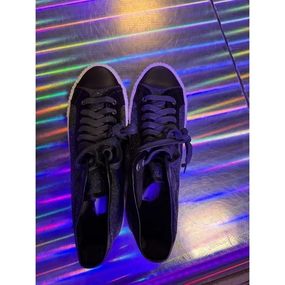 PF Flyers Shoes Mens 14 Center Black High Top Sneaker‎ Lace Up Retro
