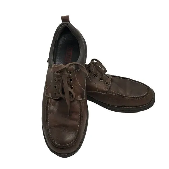 Pikolinos Mens Leather Lace Up Shoes Size EUR 43 US 9.5-10 Brown Casual Dress