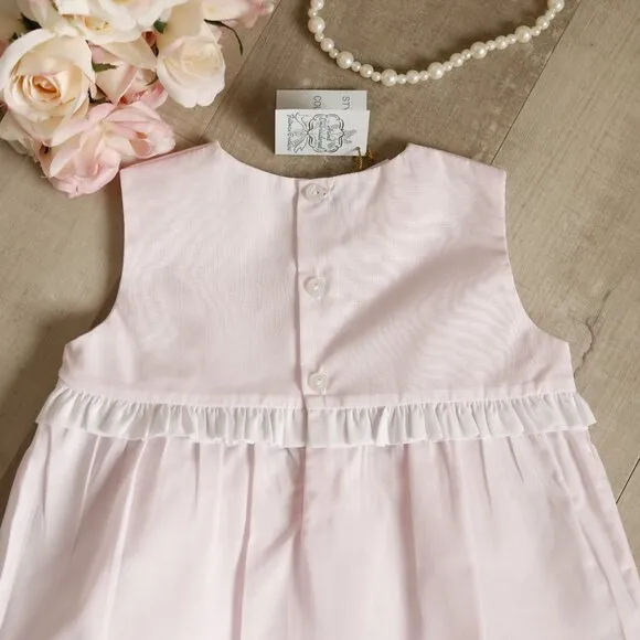 Pink Feltman Brothers Heirloom Set Embroidery Diaper Cover/Bloomer NWT