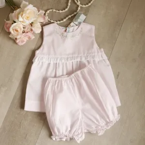 Pink Feltman Brothers Heirloom Set Embroidery Diaper Cover/Bloomer NWT