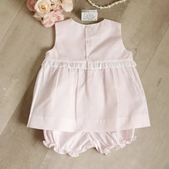 Pink Feltman Brothers Heirloom Set Embroidery Diaper Cover/Bloomer NWT