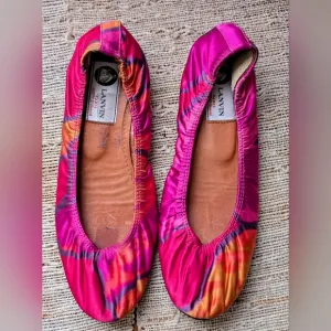 Pink Lanvin Ballet Flats