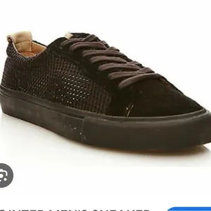 POINTER BLACK SNEAKERS.   LOW CUT, VULCANIZE SOLE.  NEW IN BOX