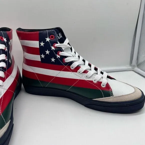 Polo by Ralph Lauren Solomon American Flag Print Sneakers