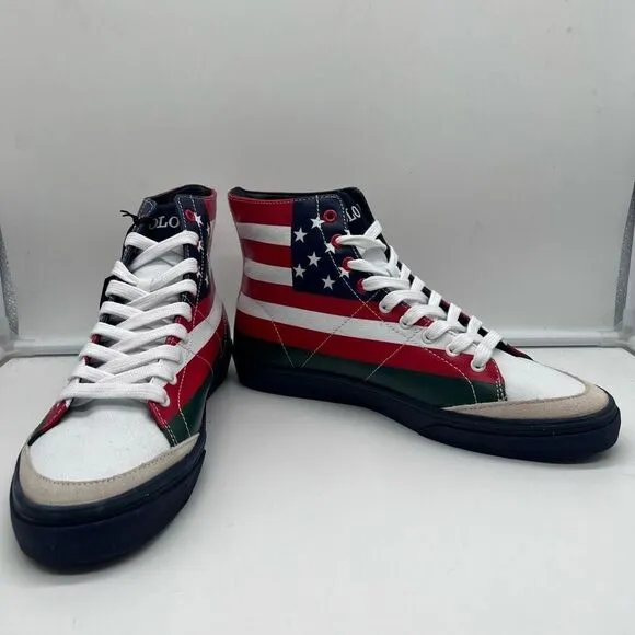 Polo by Ralph Lauren Solomon American Flag Print Sneakers
