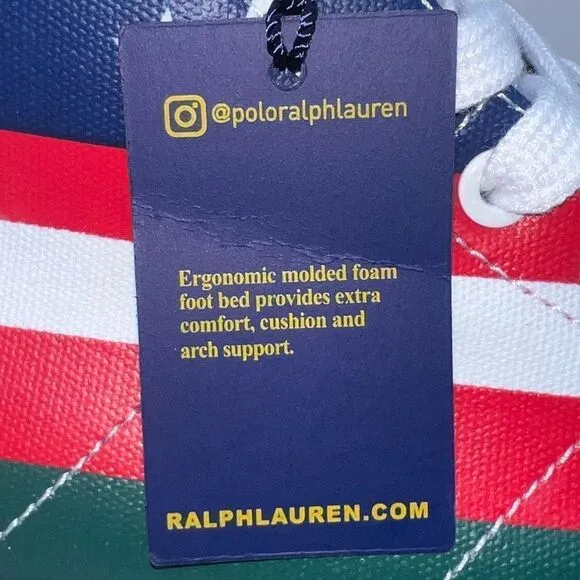 Polo by Ralph Lauren Solomon American Flag Print Sneakers