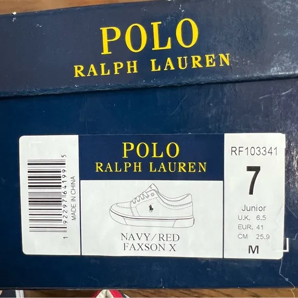 Polo Faxon X Sneakers, size 7