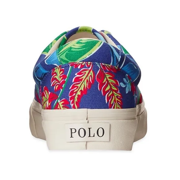 Polo Ralph Lauren Keaton Floral Canvas Sneakers.
