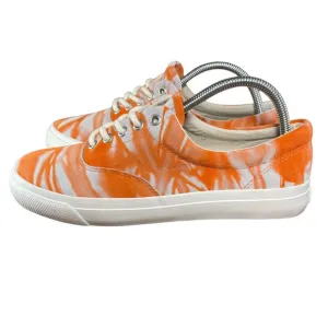 Polo Ralph Lauren Orange Tie Dye Sneakers Harpoon Casual Shoes Men's Size 8.5