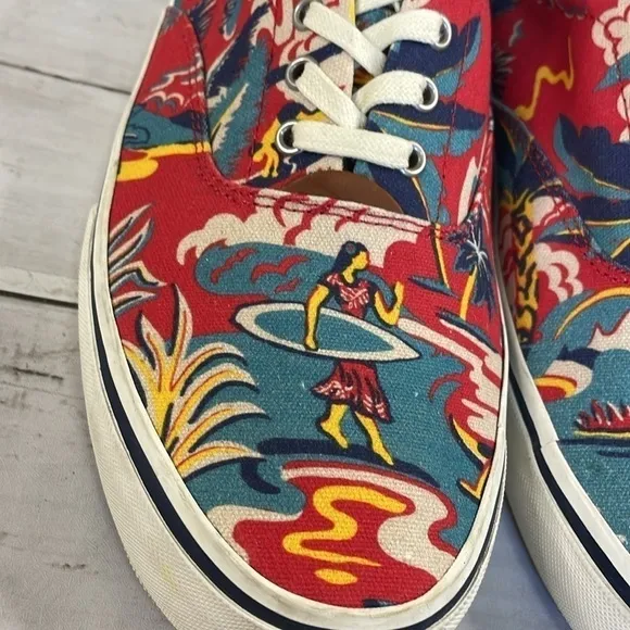 Polo Ralph Lauren Thornton III Tropical Hawaiian Aloha Floral Sneakers