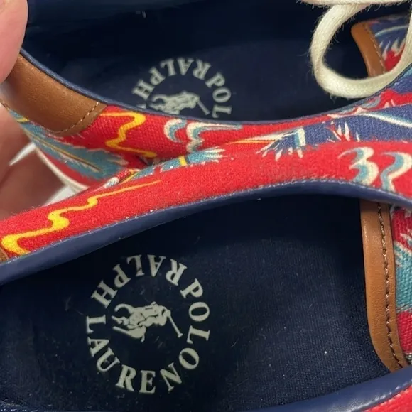 Polo Ralph Lauren Thornton III Tropical Hawaiian Aloha Floral Sneakers